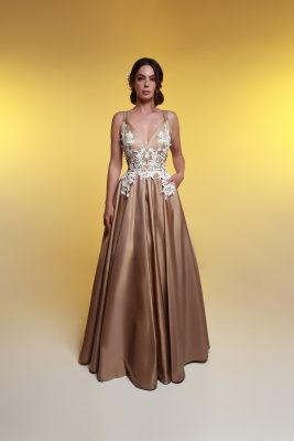 Vestido Dorado Rococo